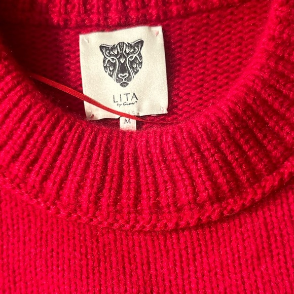 LITA by Ciara Janelle Recycled Cashmere Sweater in Salsa - Picture 10 of 12